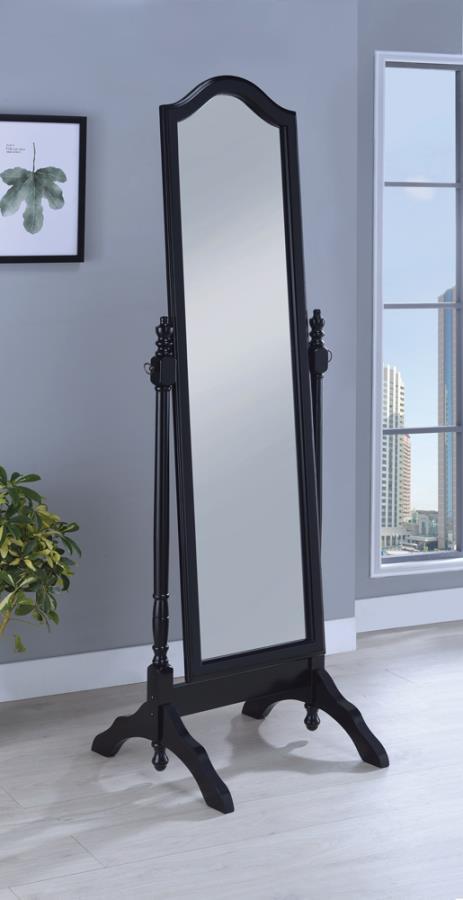 Cabot - Rectangular Cheval Mirror with Arched Top