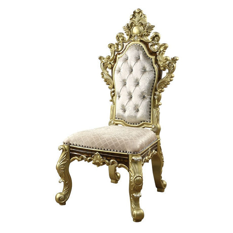 Desiderius - Side Chair (Set of 2) - Antique Gold & Hand-Painted Brown