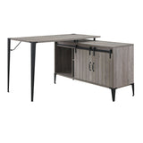 Zakwani - Writing Desk - Gray Oak & Black Finish - 31"