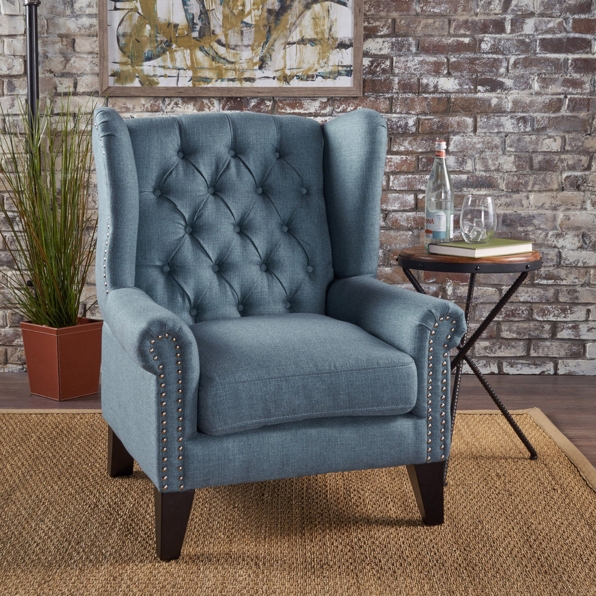 Mid Century Modern Arm Reading Chair For Living Room