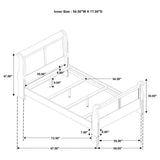 Louis Philippe - Panel Sleigh Bed