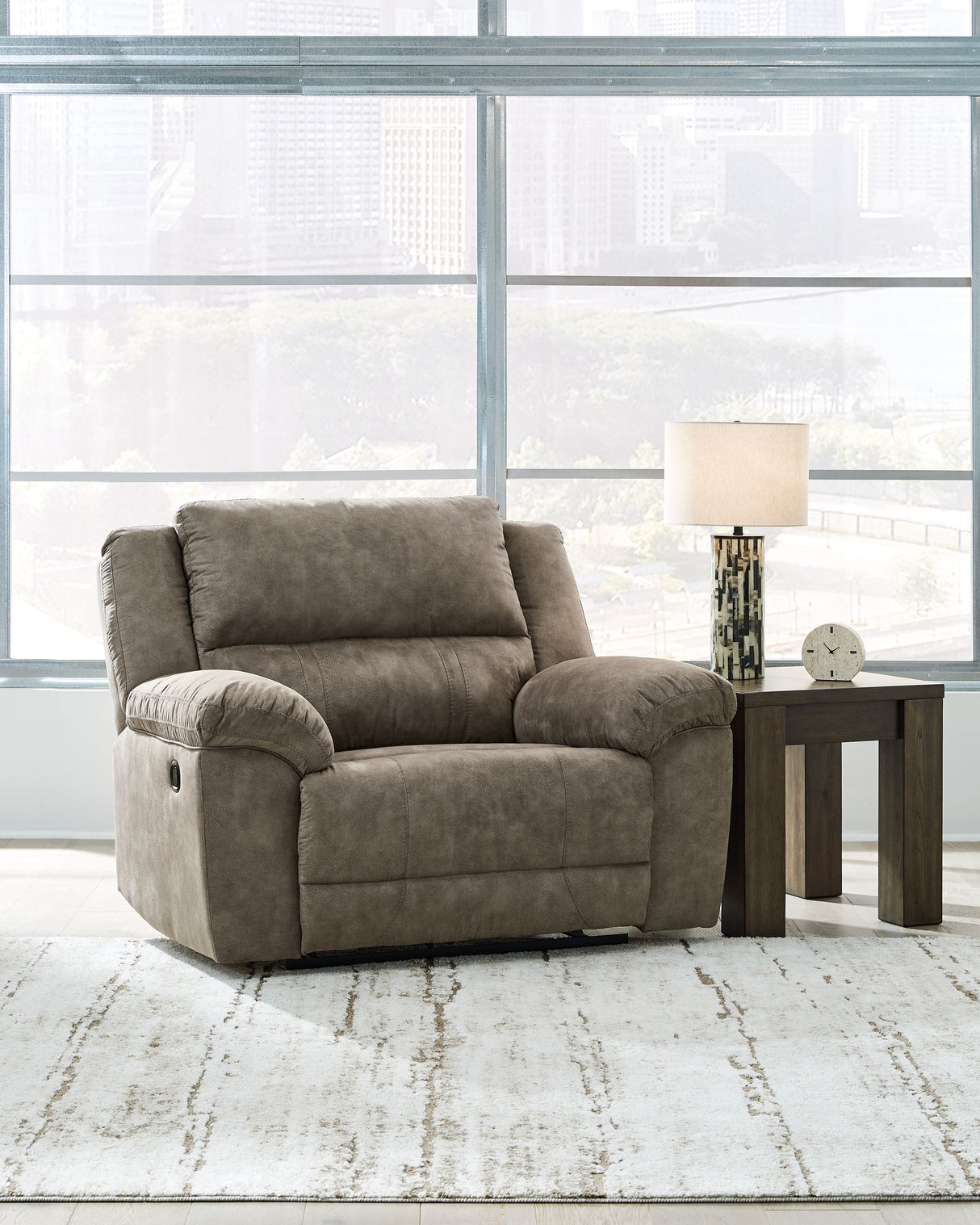 Laresview - Fossil - Zero Wall Wide Seat Recliner