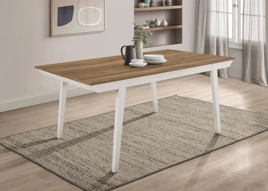 Nogales - Dining Table - Natural Acacia / White