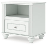 Kozlani - One Drawer Night Stand - White