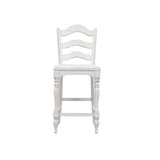Magnolia Manor - Ladder Back Counter Chair - White