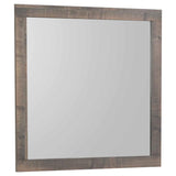 Frederick - Square Dresser Mirror - Weathered Oak