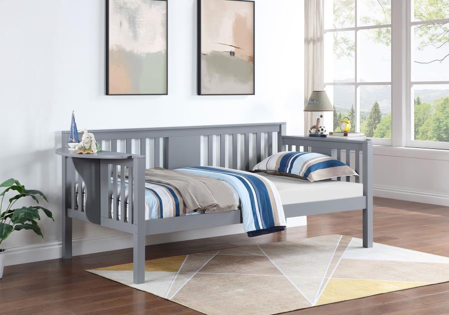 Bethany - Wood Twin Daybed With Drop-down Tables