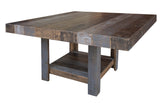 Loft Brown - 54” Square Table - Two Tone Gray / Brown