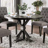 Alfred - Round Table - Antique Black / Ivory