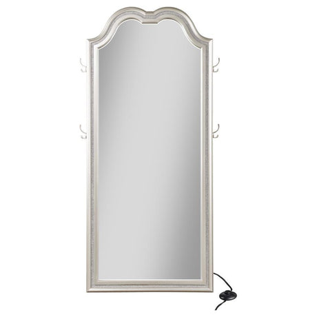 Evangeline - Full Length LED Light Floor Mirror - Silver Oak