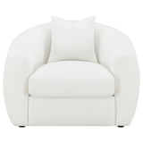 Isabella - Upholstered Tight Back Chair - White