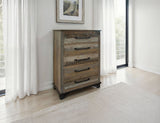 Loft Brown - 5 Drawer Chest - Two Tone Gray / Brown