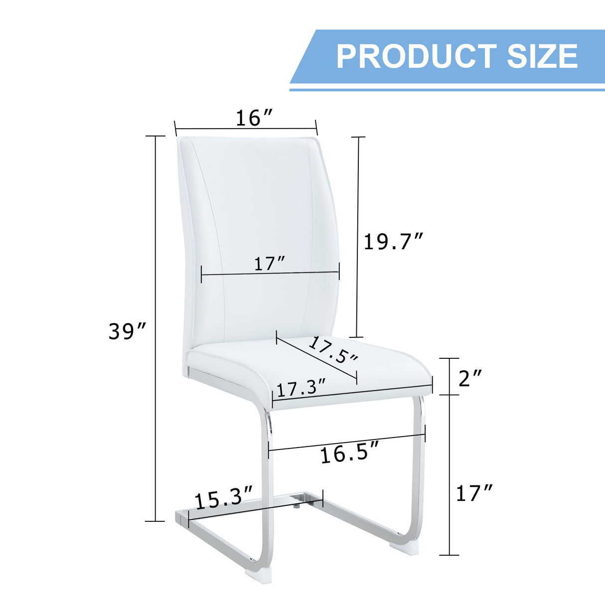 Luxury Simple Arch Chair, High Resilience With Metal Legs