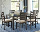 Rokane - Brown - Dining Room Table Set (Set of 7)