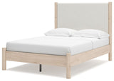 Cadmori - Upholstered Panel Bed