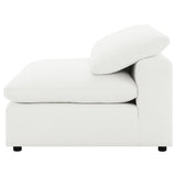 Raleigh - Boucle Upholstered Armless Chair - Ivory