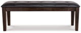 Haddigan - Dark Brown - Large Uph Dining Room Bench