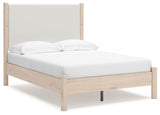 Cadmori - Upholstered Panel Bed