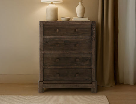 Dark Atenas - 4-Drawer Chest - Brown