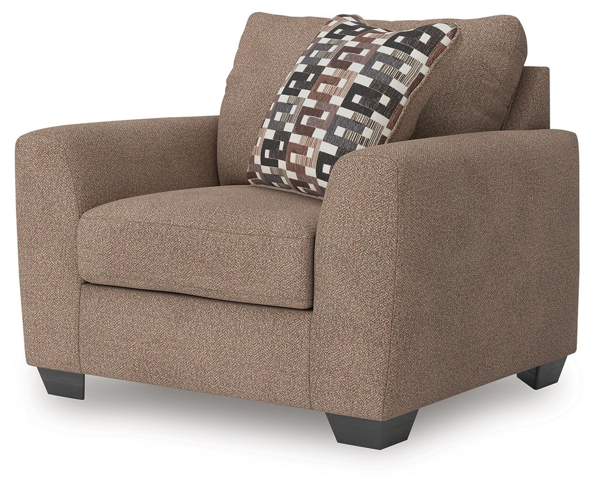 Triston-Peaks - Suede - Chair And A Half