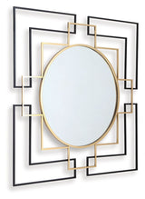 Oceanal - Black / Gold Finish - Accent Mirror