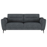 Nolan - 2 Piece Upholstered Sofa Set - Charcoal
