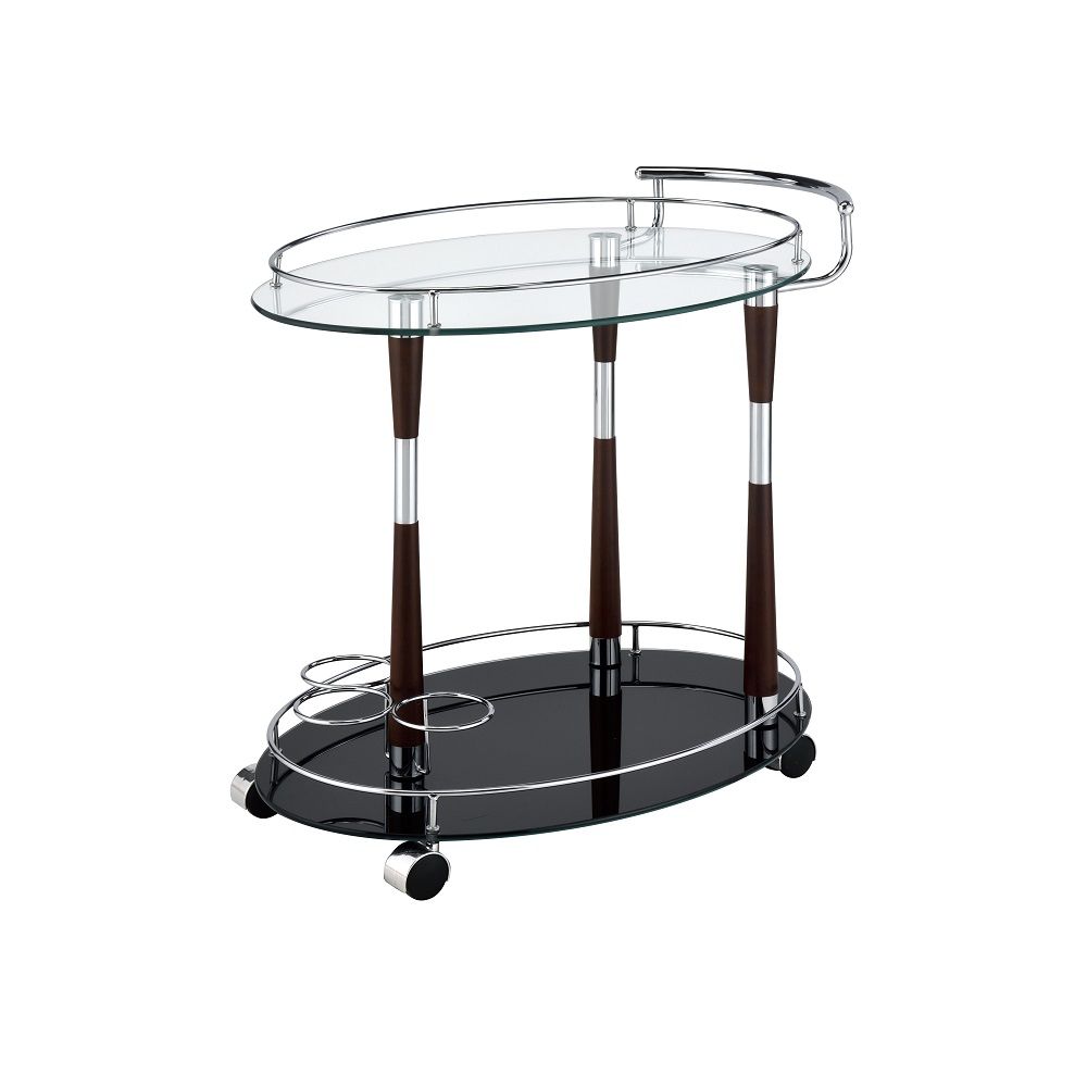 Vorsila - Serving Cart - Pearl Silver