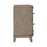 Avalon - Nightstand With Charging Station - Burnished Beige