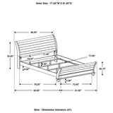 Stillwood - Wood Sleigh Bed