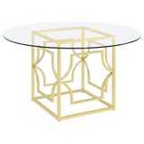 Starlight - Round Glass Top Dining Table