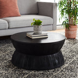 ALECTO ROUND COFFEE TABLE /  BLACK