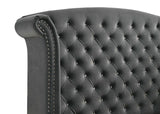 Melody - Upholstered Wingback Bed