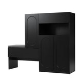 Elegant 2 In 1 Shoe Cabinets With Soft Cushion Versatile Shoe Rack Organizer With Adjustable Shelves