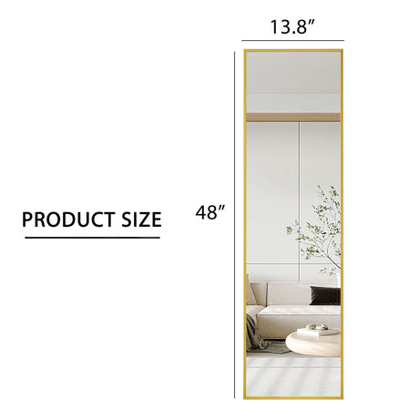 4th Generation Wall Mounted Full Body Mirror For Bathroom Bedroom Decorative Use - Transparent