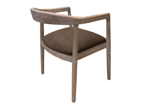 White Teak - Wooden Armchair - Ivory White