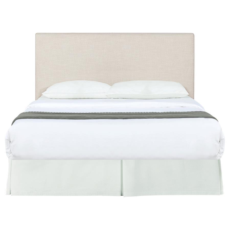 Pirro - Upholstered Queen / Full Panel Headboard - Sand