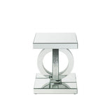 Ornat - End Table - Mirrored & Faux Diamonds - 20"