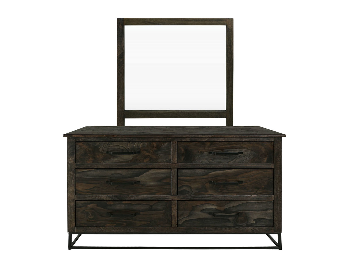 Dark Teak - Mirror - Oil Black