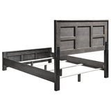 Lorenzo - Wood Eastern King Panel Bed - Dark Gray