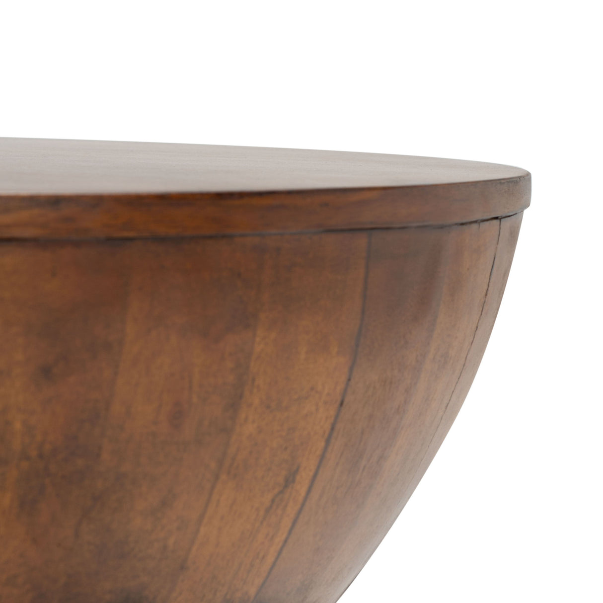 ALECTO ROUND COFFEE TABLE /  BROWN