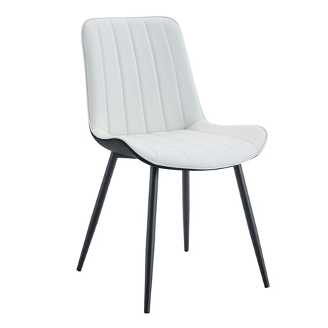 Modern Style Extended Seat Cushion Dining Chair Set