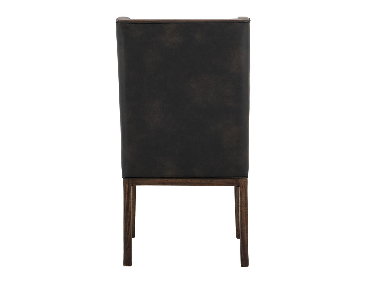 Walnut - Upholstered Chair (Set of 2) - Brown/Black