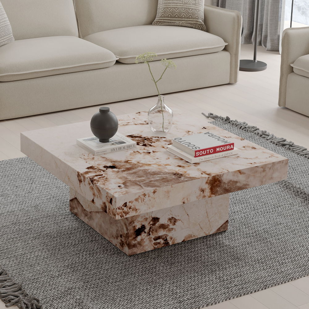 Fultan - Coffee Table - Engineered Stone Finish