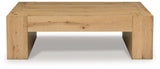 Bracken - Light Brown - Rectangular Cocktail Table