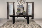 Catherine - Rectangular Double Pedestal Dining Table - Black