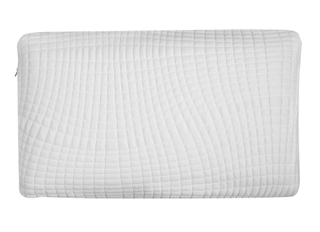 King Ventilated Bamboo Charcoal Infused Memory Foam Bed Pillows - White