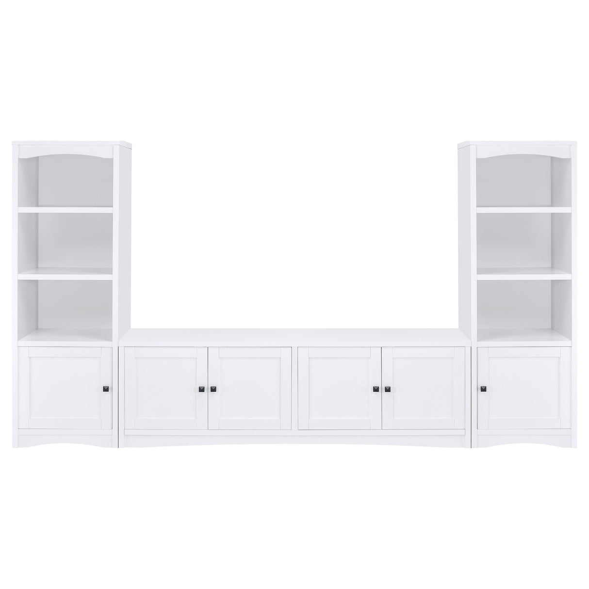 Laughlin - 3-piece Entertainment Center TV Stand - White