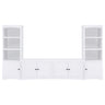 Laughlin - 3-piece Entertainment Center TV Stand - White