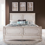 Abbey Road - 5 Piece Bedroom Set (California King Sleigh Bed, Dresser & Mirror, Chest, Nightstand) - White