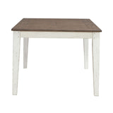 Al Fresco - Rectangular Leg Table - Graphite / Whitestone